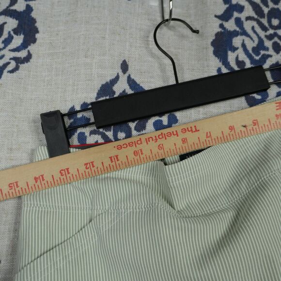 Mario Serrani Italy Striped Green Skort Womens M NEW Pockets Lined Stretch - Picture 8 of 8